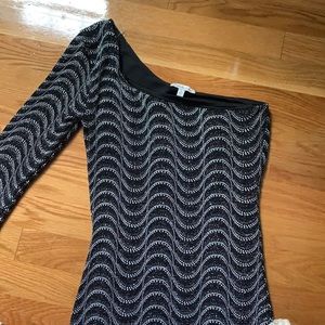 Sparkle special occasion mini one shoulder dress